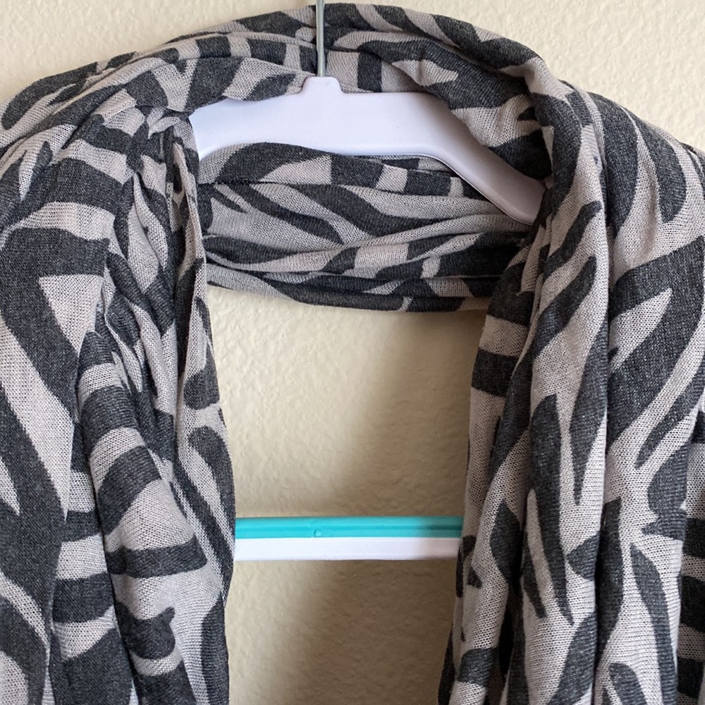 Zebra Style Print Infinity Scarf - Picture 2 of 5